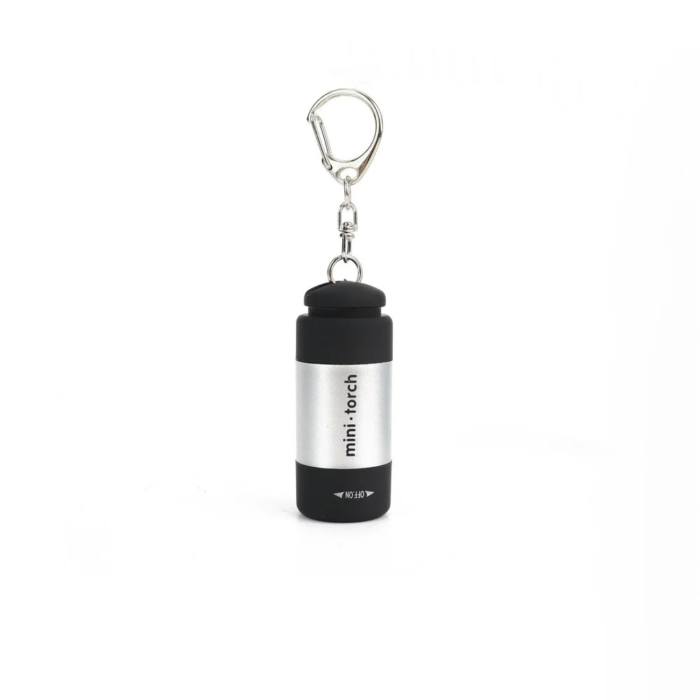 1PC Mini Keychain Lamp USB Rechargeable LED Multifunctional Strong Light Pocket Keychain Flashlight Home Outdoor Hiking Camping