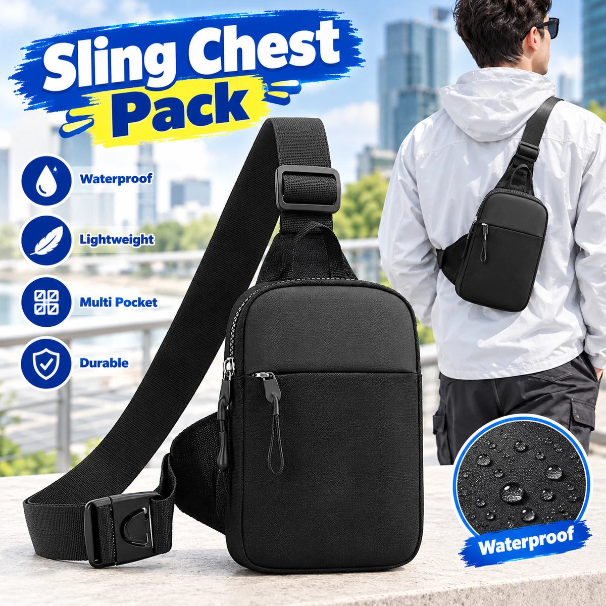 Oxford Sling Chest Bag