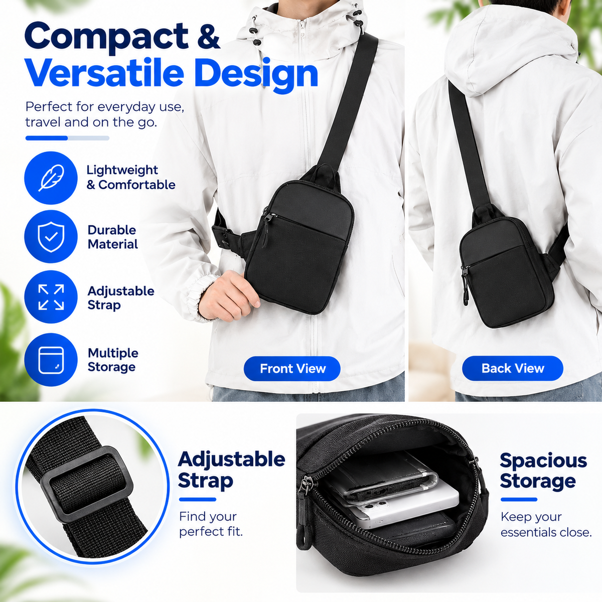 Oxford Sling Chest Bag