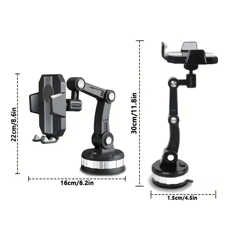 360°Rotating Car Sucker Phone Holder Driving Car Phone Stand Bracket GPS Navigation Mount for Iphone Xiaomi Samsung