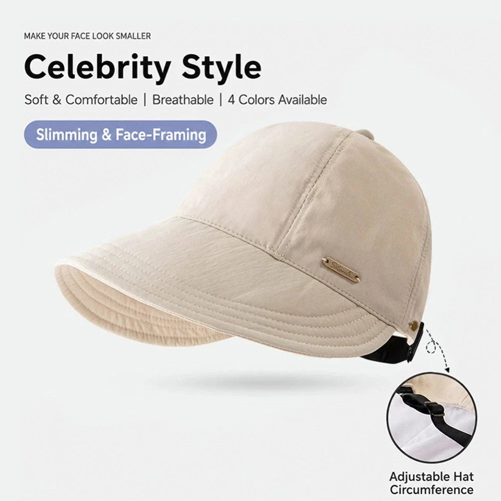 Women's Wide Brim Sun Visor Hat UPF 50+ Adjustable