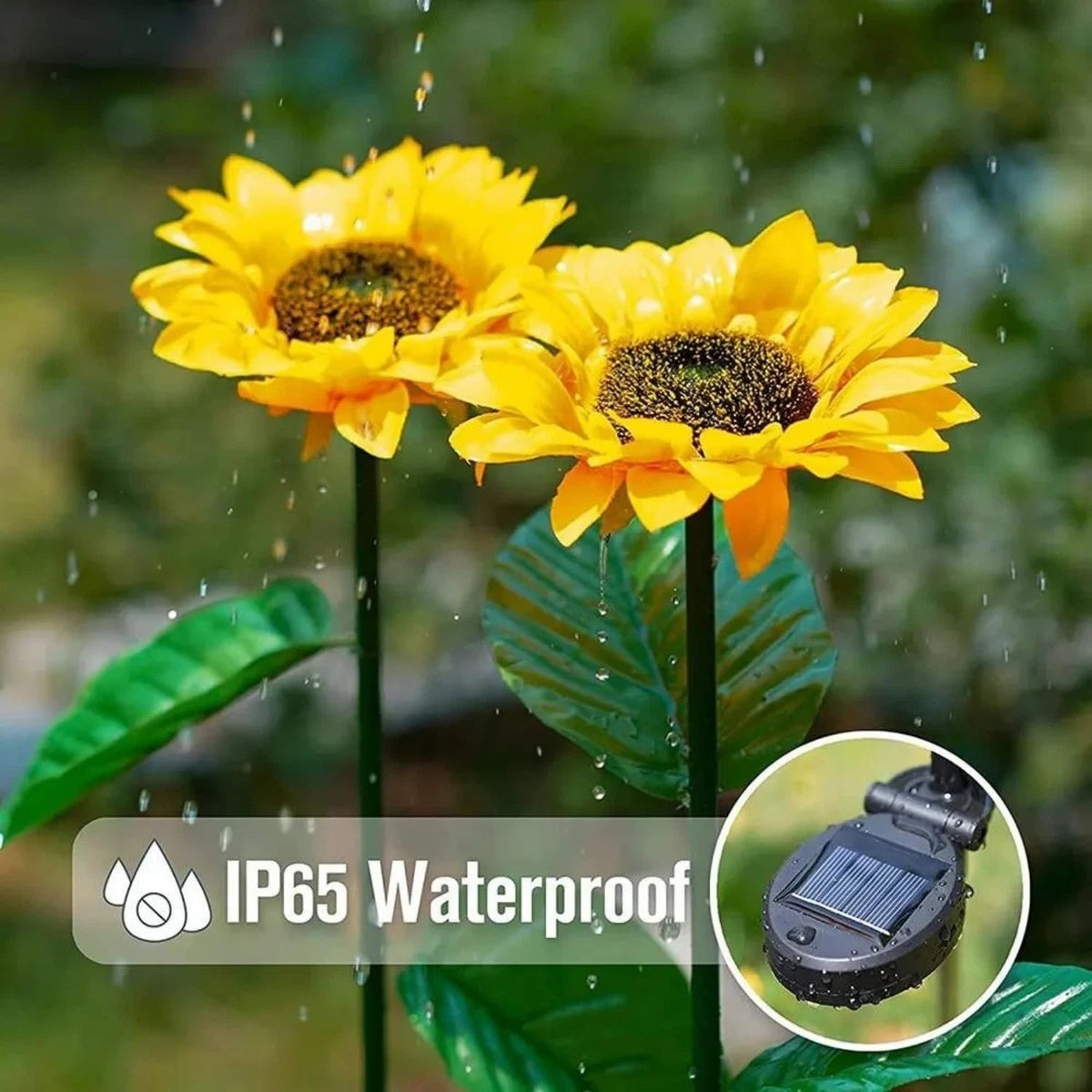 Solar Sunflower Garden Light – Outdoor LED Pathway Stake