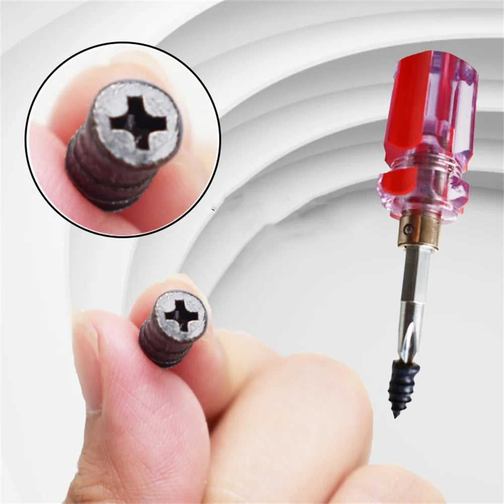 20PCS Tyre Repair Nail Repair Rubber Self-Tapping Screws Tire Studs Vacuum Motorcycle Tire Puncture Spikes Repair of Car Tires