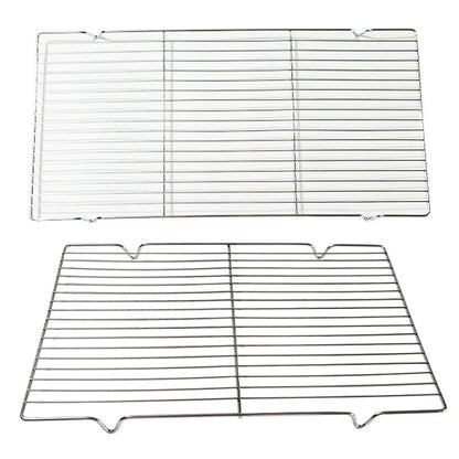 1PCS Stainless Steel Mat Net Grid Shape Rectangle Grill Grilling Mesh Net BBQ Tools Square Barbecue Net Barbecue Stove Parts