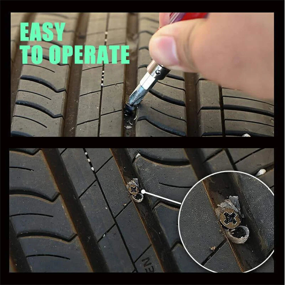 20PCS Tyre Repair Nail Repair Rubber Self-Tapping Screws Tire Studs Vacuum Motorcycle Tire Puncture Spikes Repair of Car Tires