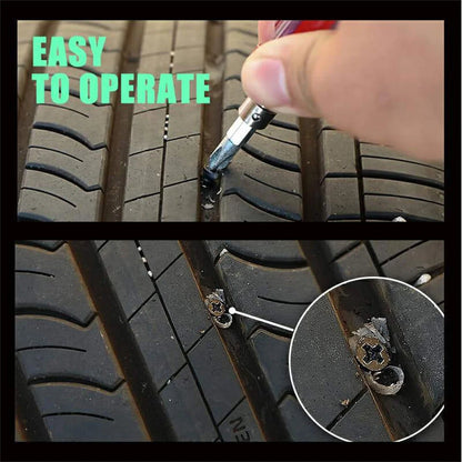 20PCS Tyre Repair Nail Repair Rubber Self-Tapping Screws Tire Studs Vacuum Motorcycle Tire Puncture Spikes Repair of Car Tires