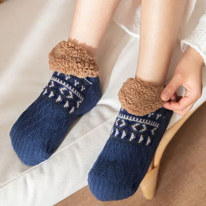 Fall and Winter Floor Socks Home Warm Women Men Socks Snow Socks Sleep Carpet Socks Slippers Socks Men Non-Slip Yoga Socks 2024