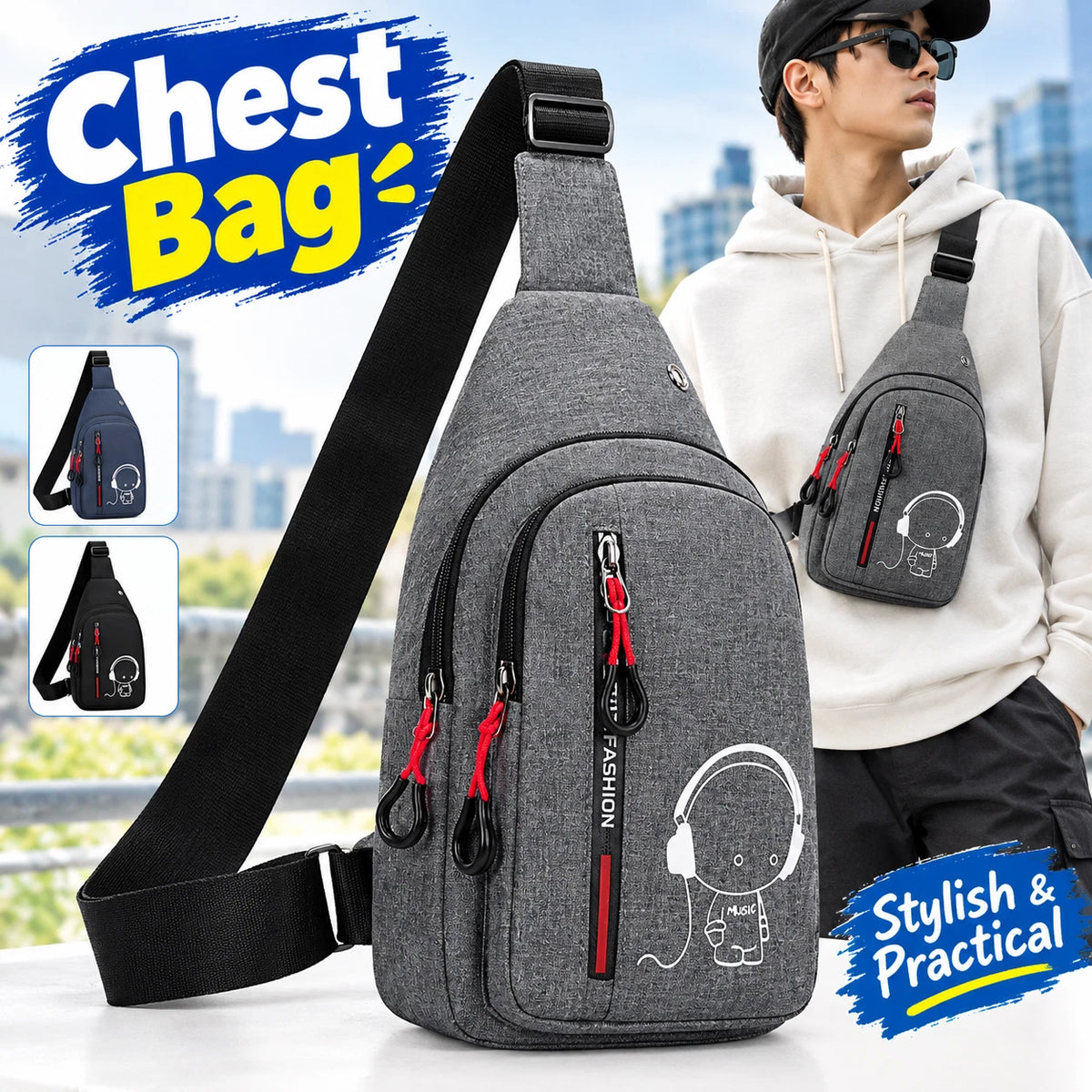 Crossbody Chest Sling Bag