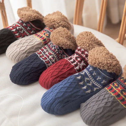 Fall and Winter Floor Socks Home Warm Women Men Socks Snow Socks Sleep Carpet Socks Slippers Socks Men Non-Slip Yoga Socks 2024
