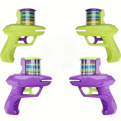 1Pc Foam Disc Launcher Flying Disc Handheld Shooter Indoor Shooting Game Outdoor Backyard Toy for Boys and Girls Birthday Gift