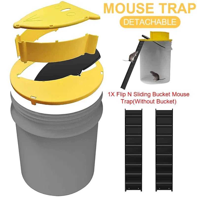 Intelligent Mouse Trap Automatic Reset Flip Cover Indoor Outdoor Mouse Catching Artifact
