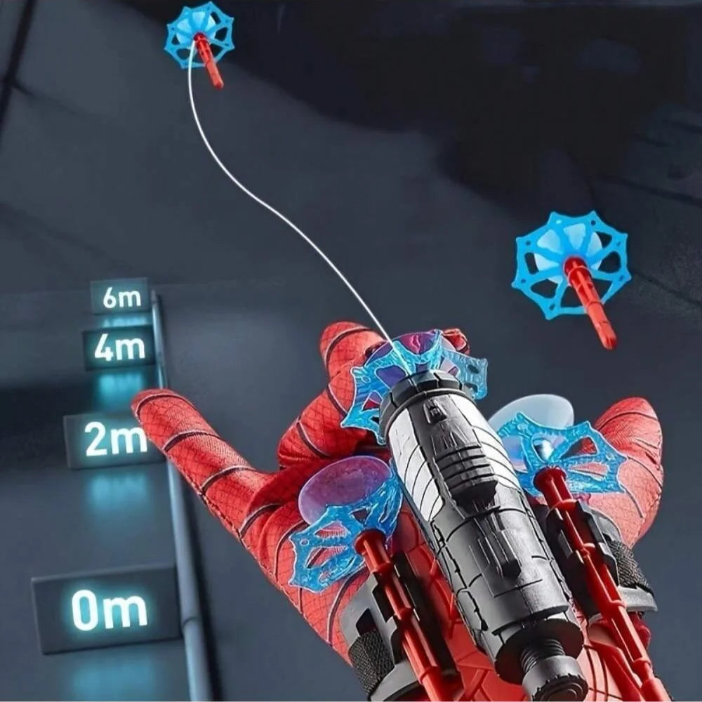 Spider Web Launch Gloves - Red and Blue Hero Toys, Suitable for Children and Adults, Fun Interactive Party Games, ABS Material