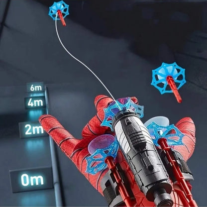 Spider Web Launch Gloves - Red and Blue Hero Toys, Suitable for Children and Adults, Fun Interactive Party Games, ABS Material
