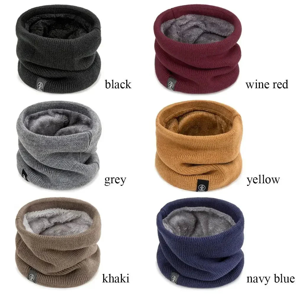 Fashion Soft Knitted Neck Warmer Sports Scarf Women Men Face Cover Winter Skating Running Hiking Scarves Thick Cold-Proof Collar
