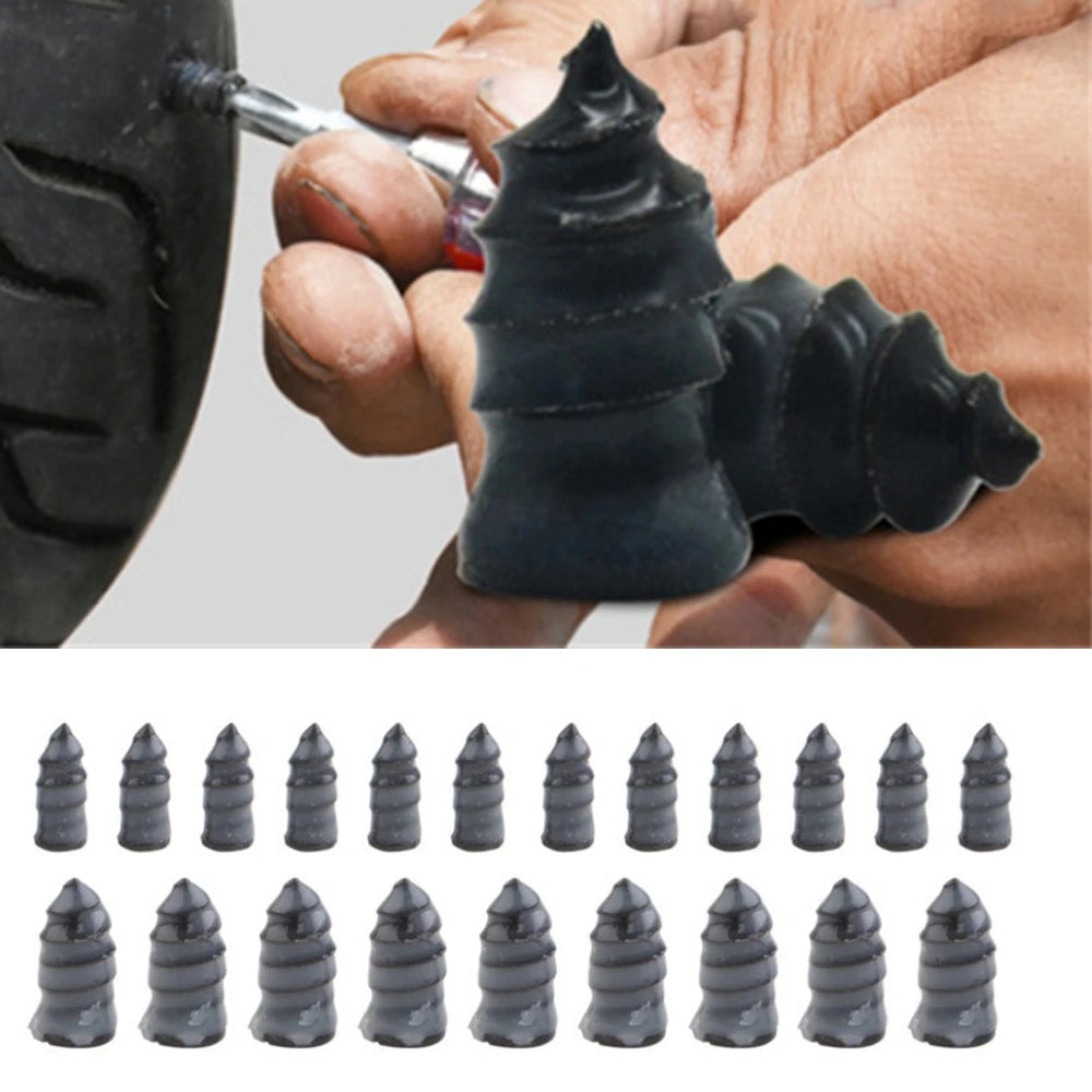 20PCS Tyre Repair Nail Repair Rubber Self-Tapping Screws Tire Studs Vacuum Motorcycle Tire Puncture Spikes Repair of Car Tires