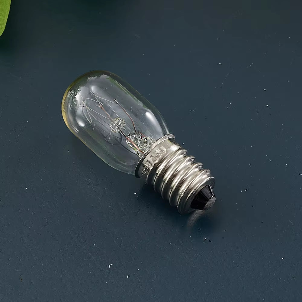 10PCS E14 Salt Lamp Globe Bulb 15W AC220V-240V Vintage Incandescent Bulbs Refrigerator Oven Light Bulbs Replacement