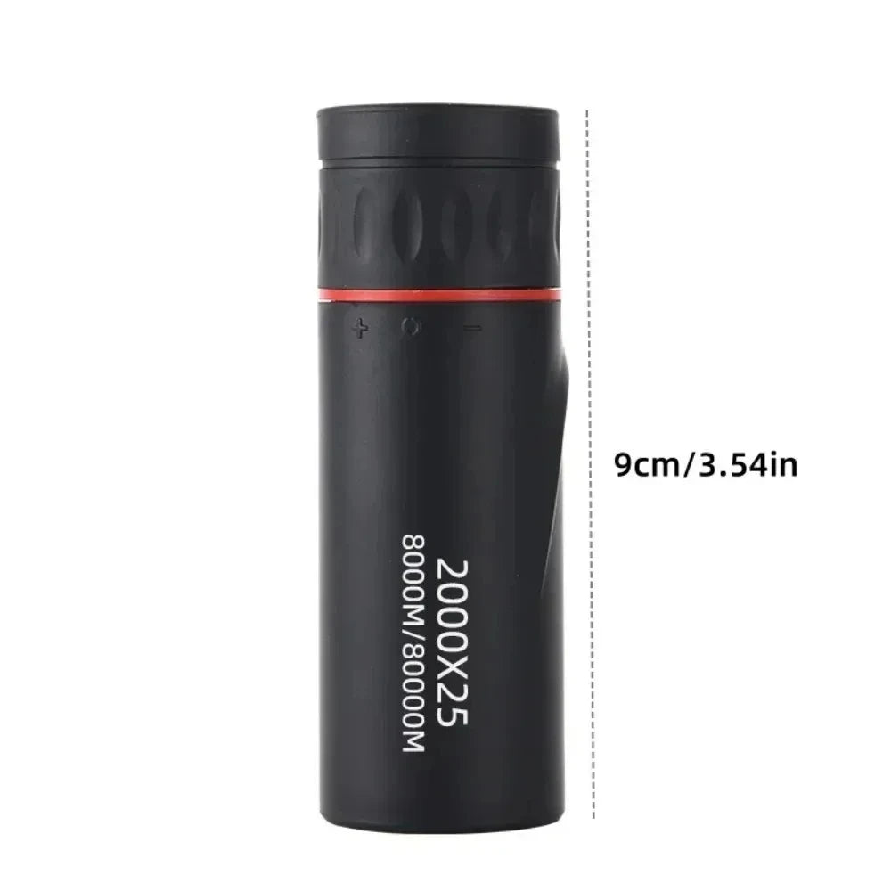2000X25 HD Monocular Telescope Mini Portable Mobile Phone Telescope with Holder Outdoor Camping Hunting Birdwatching Telescopes