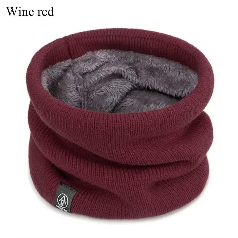 Fashion Soft Knitted Neck Warmer Sports Scarf Women Men Face Cover Winter Skating Running Hiking Scarves Thick Cold-Proof Collar