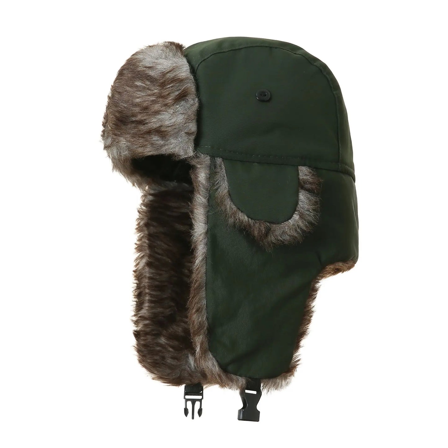 Unisex Warm Mens Women Trapper Cap Aviator Trooper Earflap Winter Flaps Ski Hat New Bomber Hats Russian Faux Fur Hats