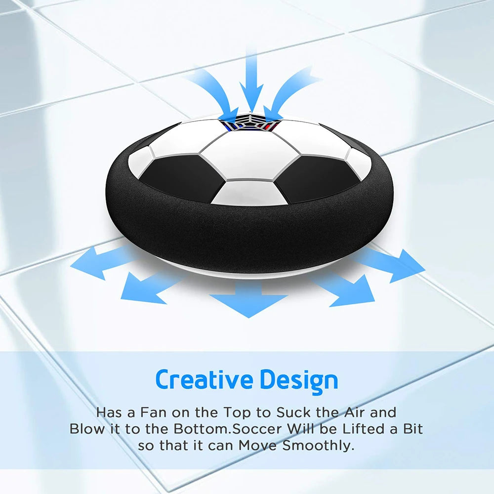 LED Hover Soccer Ball Air Power Training Ball Playing Football Indoor Outdoor Game Sport Toys Birthday Gifts for Kids Soccer