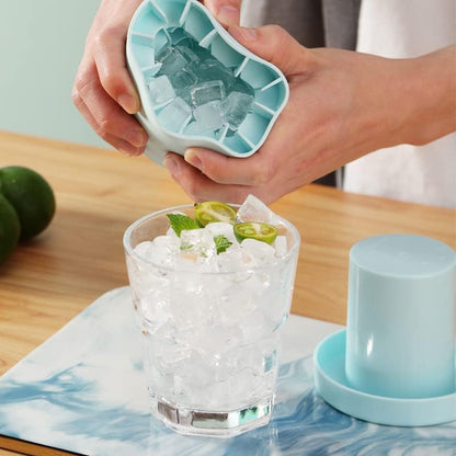 Ice Cube Maker Tray Ice Crusher Mold Quick Release Kitchen Ice Maker