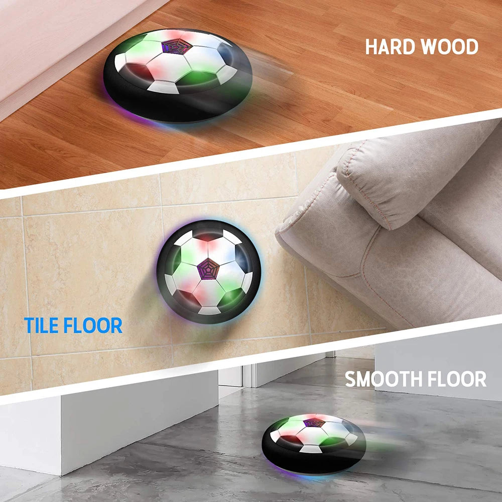 LED Hover Soccer Ball Air Power Training Ball Playing Football Indoor Outdoor Game Sport Toys Birthday Gifts for Kids Soccer