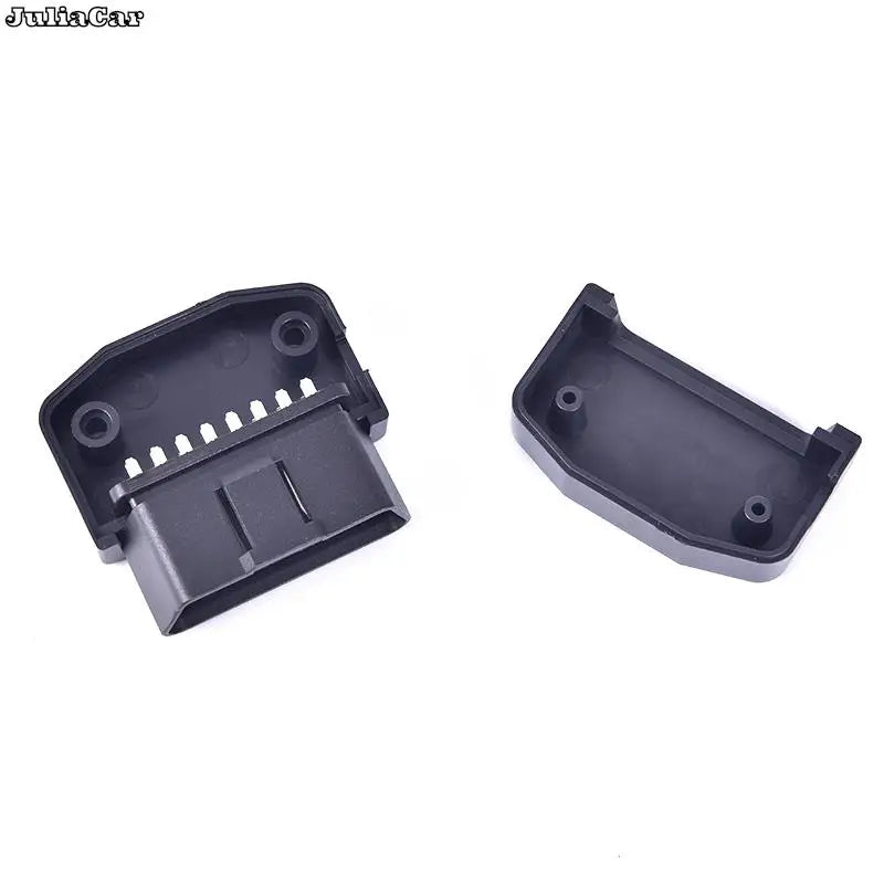 OBD2 L Type 16 Pin Sockets Connector Plug with Shell and Screw Male Auto Car Connector Cable Wire Wholesale