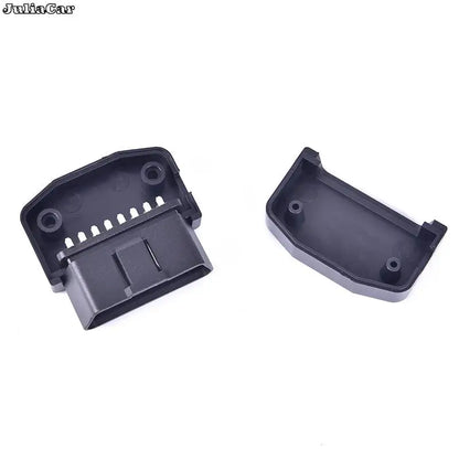 OBD2 L Type 16 Pin Sockets Connector Plug with Shell and Screw Male Auto Car Connector Cable Wire Wholesale