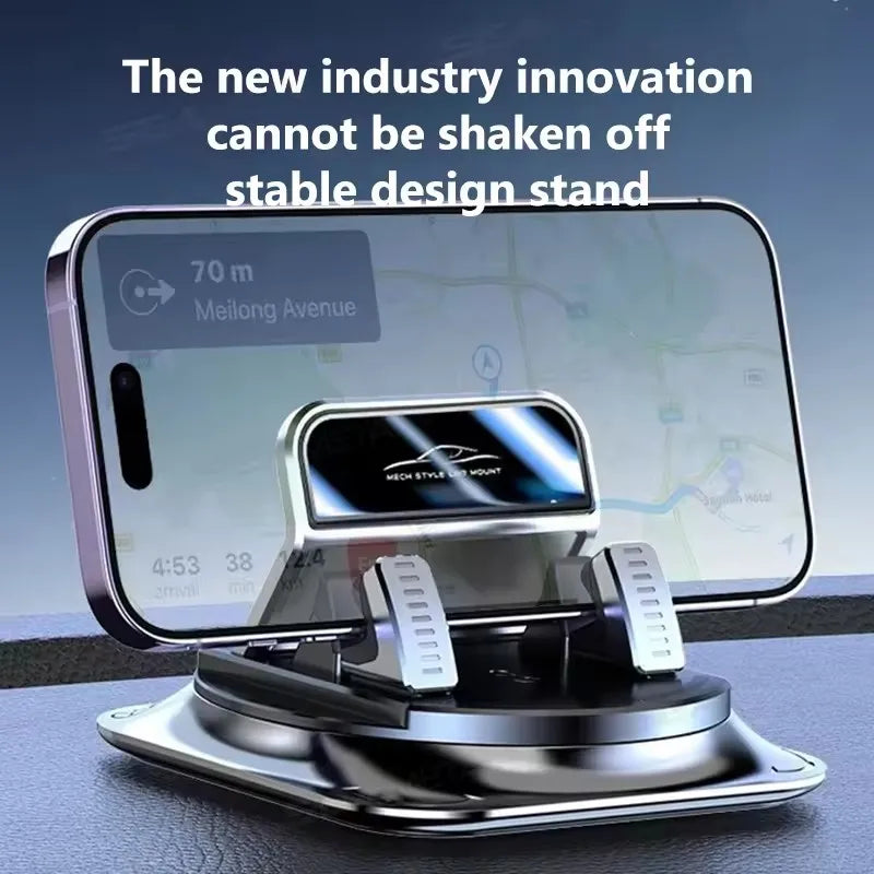 Car Phone Mount anti Slip Silicone Dashboard Phone Holder 360-Degree Free Rotation  Head-Up Navigation Holder