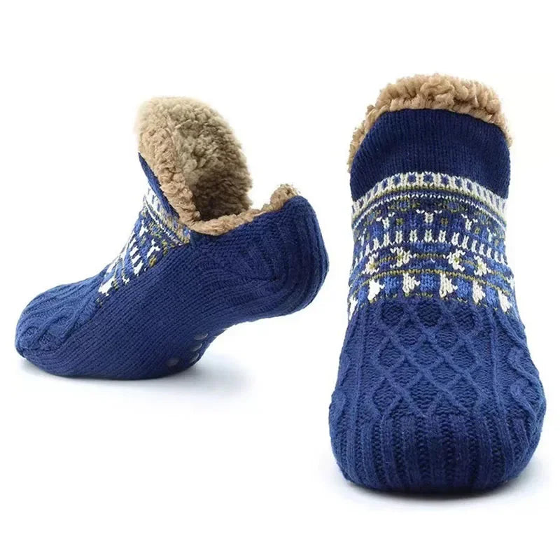 Fall and Winter Floor Socks Home Warm Women Men Socks Snow Socks Sleep Carpet Socks Slippers Socks Men Non-Slip Yoga Socks 2024