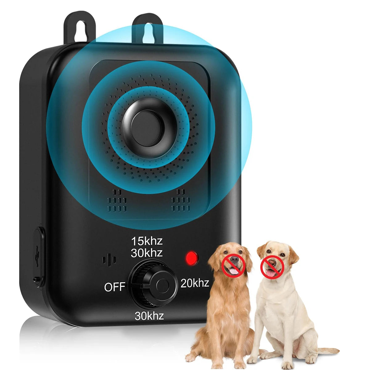 Automatic Anti-Barking Device for Dog Barking Control, Rechargeable Ultrasonic Dog Barking Deterrent Device, Outdoor and Indoor