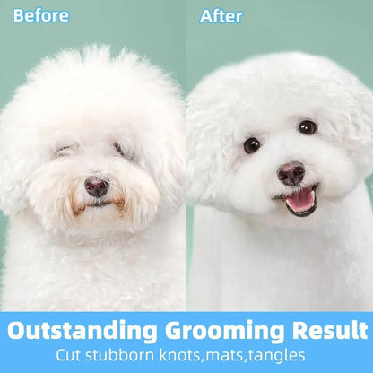 Pet Deshedding Brush for Dogs Cats Undercoat Grooming Fur Removal Tool