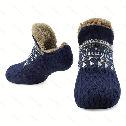 Fall and Winter Floor Socks Home Warm Women Men Socks Snow Socks Sleep Carpet Socks Slippers Socks Men Non-Slip Yoga Socks 2024