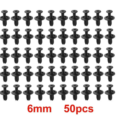 8Mm/6Mm Plastic Rivets Fasteners Screw Car Fender Bumper Screws Clips Rivets Auto 8Mm Hole Plastic Push Pin Clip Car Accessories