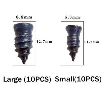 20PCS Tyre Repair Nail Repair Rubber Self-Tapping Screws Tire Studs Vacuum Motorcycle Tire Puncture Spikes Repair of Car Tires