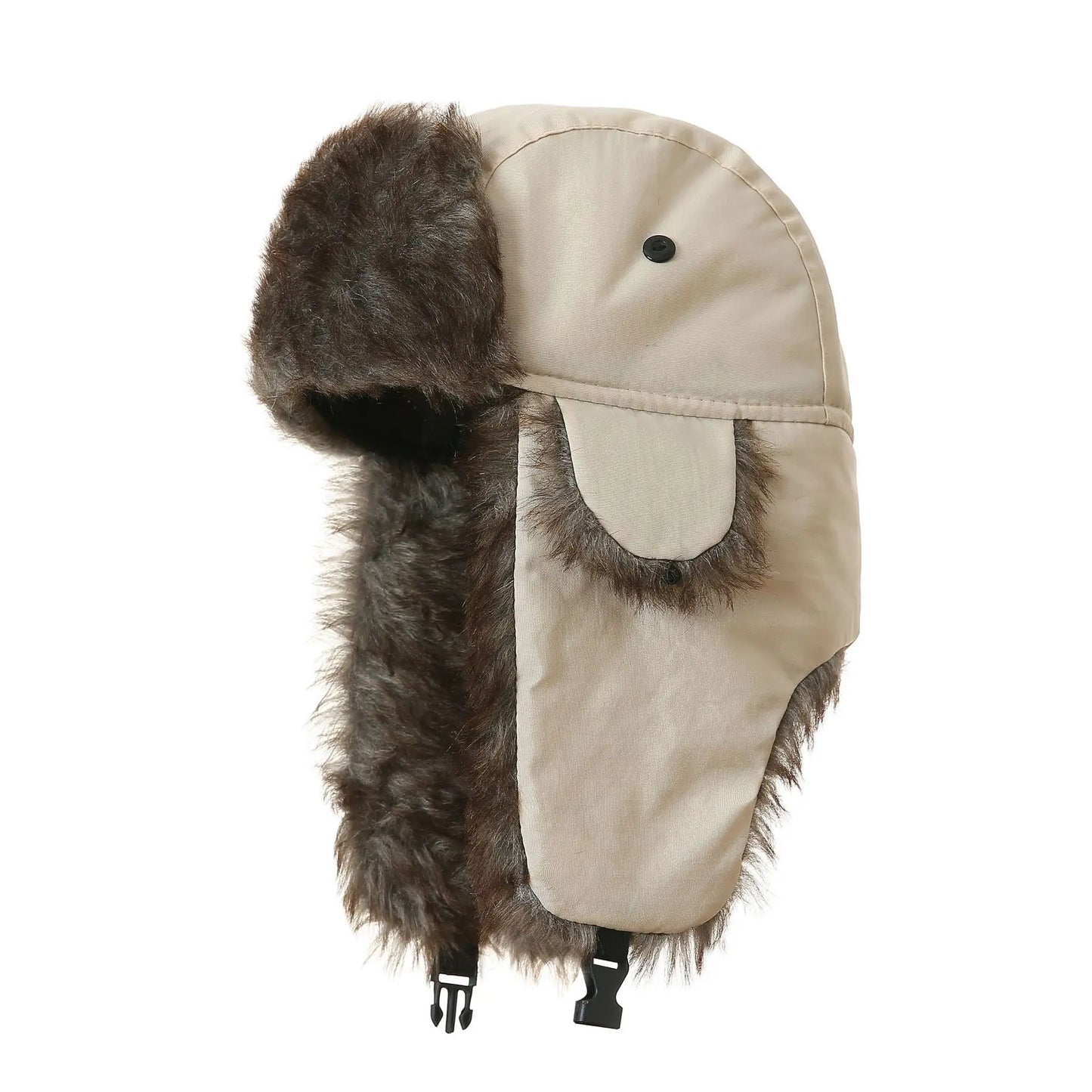 Unisex Warm Mens Women Trapper Cap Aviator Trooper Earflap Winter Flaps Ski Hat New Bomber Hats Russian Faux Fur Hats