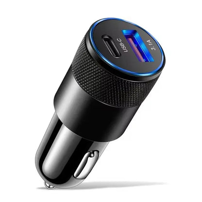 66W USB Car Charger Type C Fast Charging Phone Adapter for Xiaomi Huawei PD Phone Charger Car Adapter Socket Cigarette Lighter