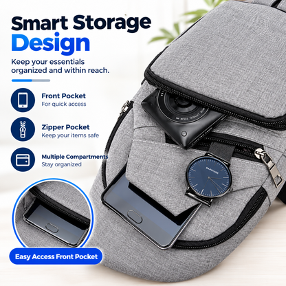 Men's Crossbody Chest Sling Bag