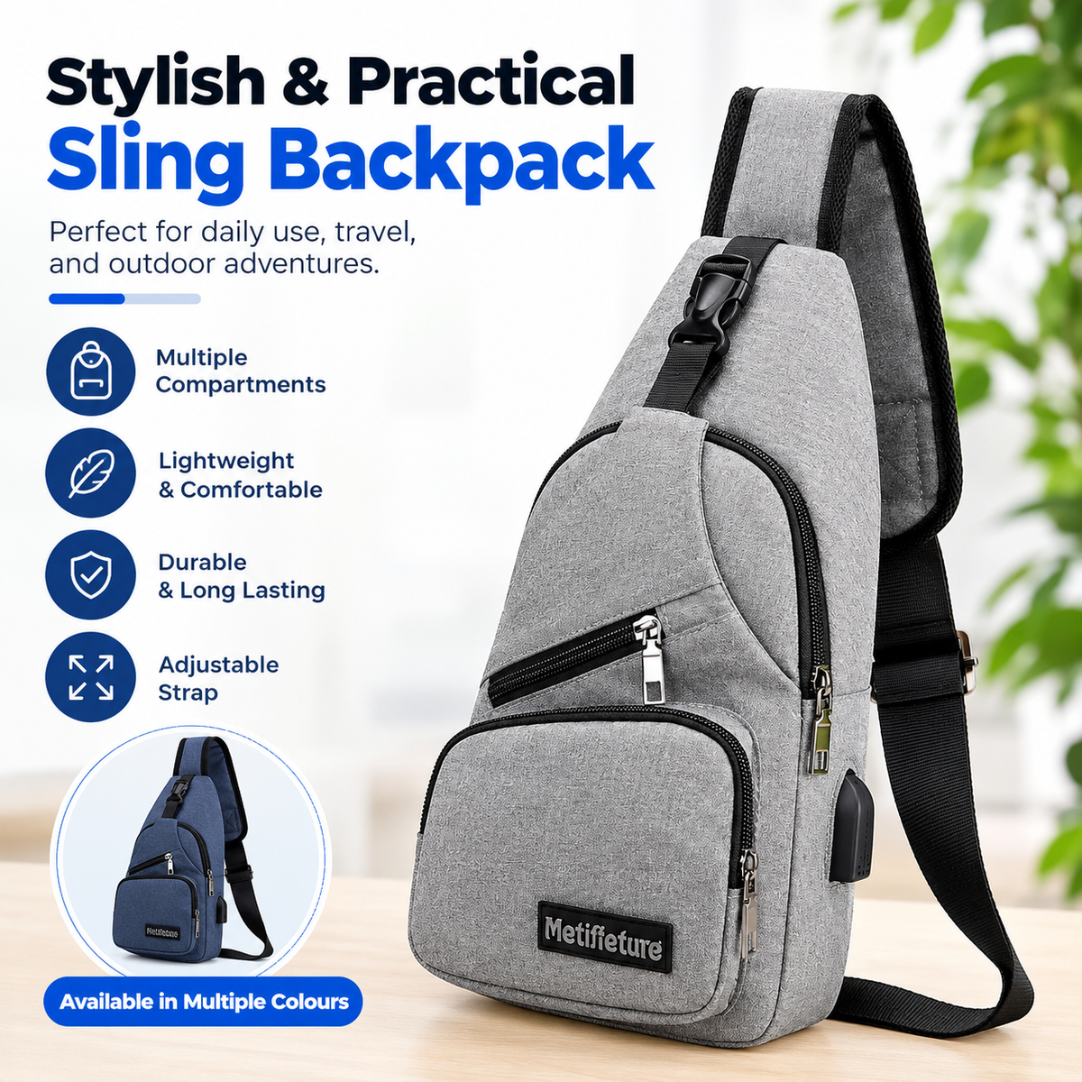 Men's Crossbody Chest Sling Bag