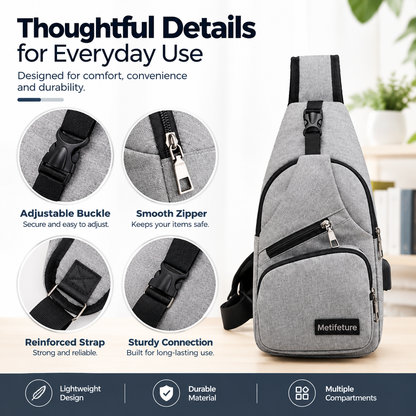 Men's Crossbody Chest Sling Bag