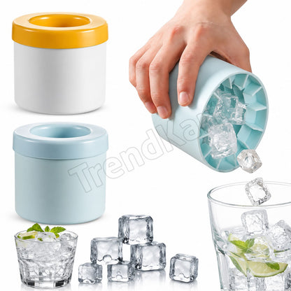 Ice Cube Maker Tray Ice Crusher Mold Quick Release Kitchen Ice Maker