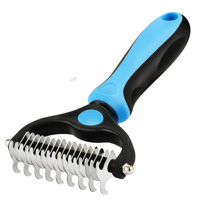 Pet Deshedding Brush for Dogs Cats Undercoat Grooming Fur Removal Tool