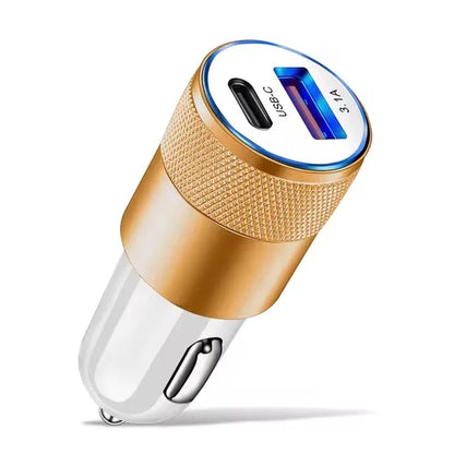 66W USB Car Charger Type C Fast Charging Phone Adapter for Xiaomi Huawei PD Phone Charger Car Adapter Socket Cigarette Lighter