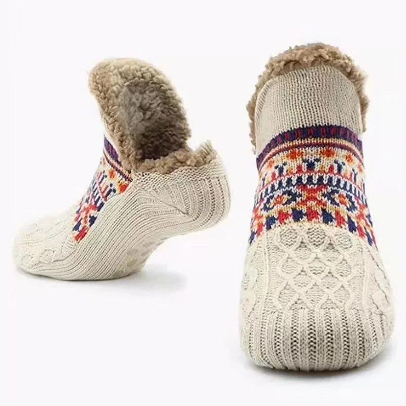 Fall and Winter Floor Socks Home Warm Women Men Socks Snow Socks Sleep Carpet Socks Slippers Socks Men Non-Slip Yoga Socks 2024