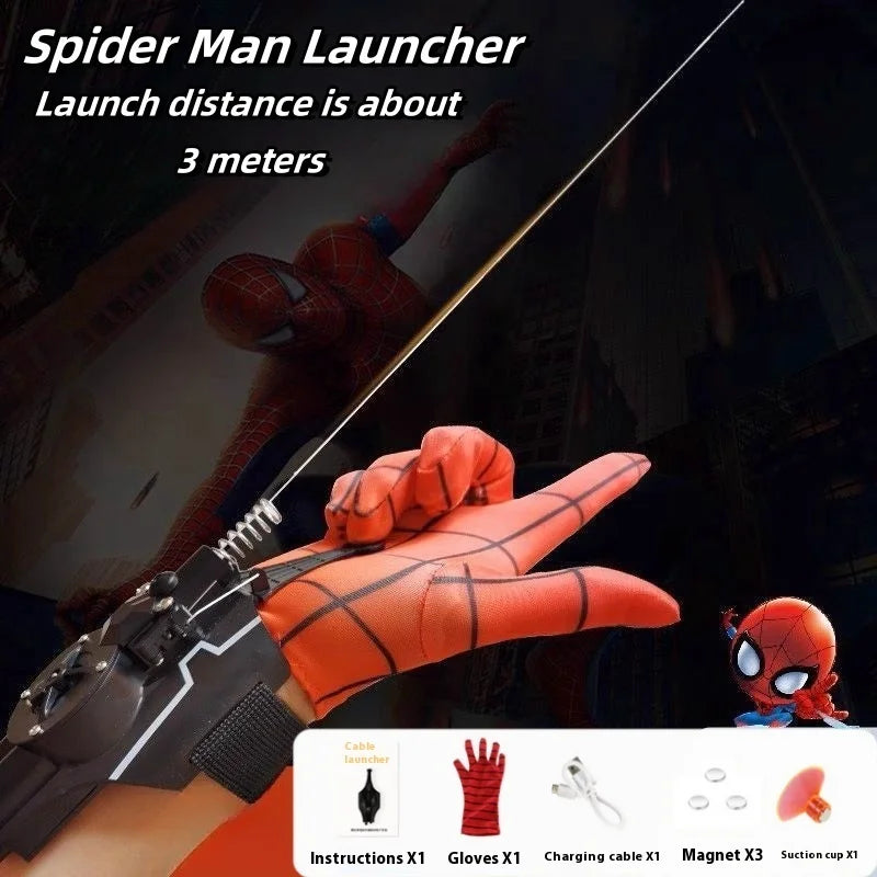 Ml Legends Spiderman Web Shooters Toys Spider Man Wrist Launcher Cosplay Peter Parker Accessories Props Gloves Children Gift Toy