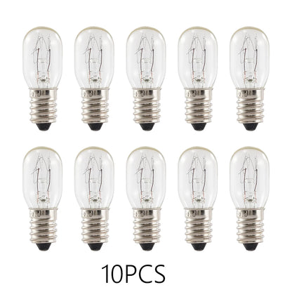 10PCS E14 Salt Lamp Globe Bulb 15W AC220V-240V Vintage Incandescent Bulbs Refrigerator Oven Light Bulbs Replacement