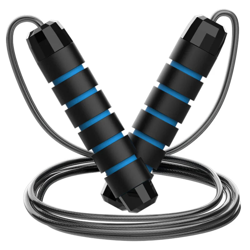 1PCS the New Jump Rope Steel Wire Skipping Exercise Adjustable Jumping Fitness Workout Training Home Sport Equipment Tangle-Free