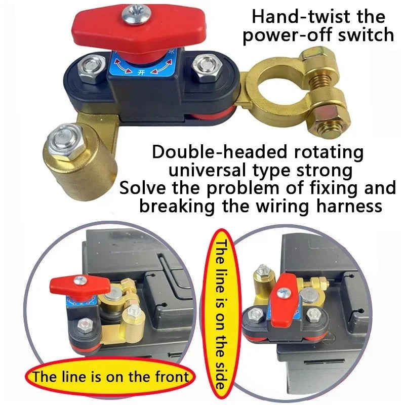 12V/24V Car Battery Cut off Switch Disconnect Automatic Circuit Breaker Anti-Power off Leakage Protector Universal Auto Parts