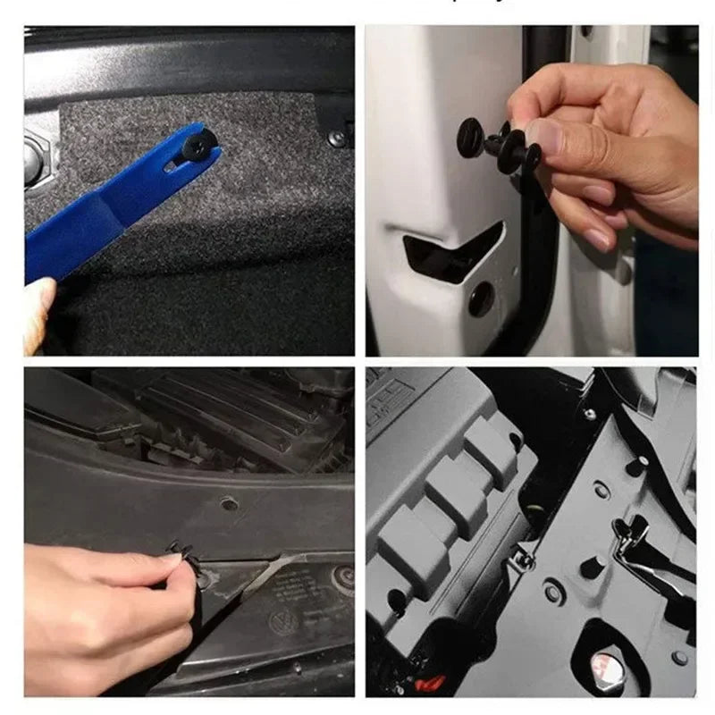 8Mm/6Mm Plastic Rivets Fasteners Screw Car Fender Bumper Screws Clips Rivets Auto 8Mm Hole Plastic Push Pin Clip Car Accessories