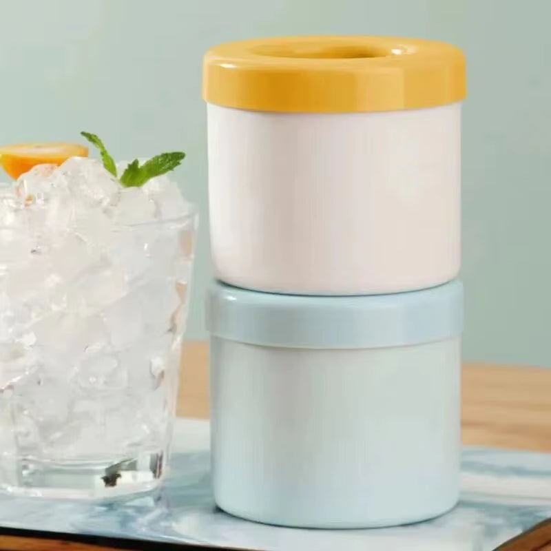 Silicone Ice Cube Mold round Ice Bucket Summer Homemade DIY Refrigerator Freeze Ice Maker Creative Ice Cube Mold Barware Tools